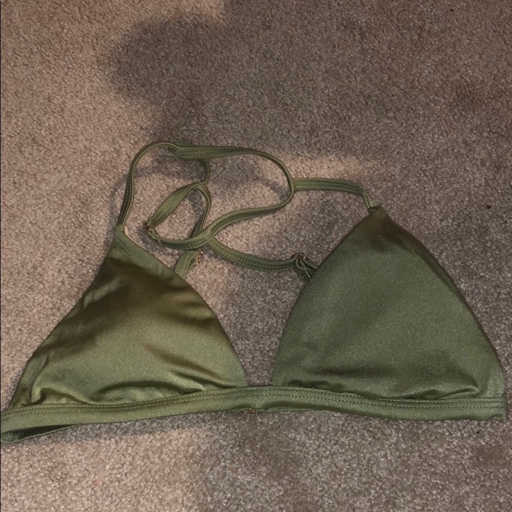 Green bikini top